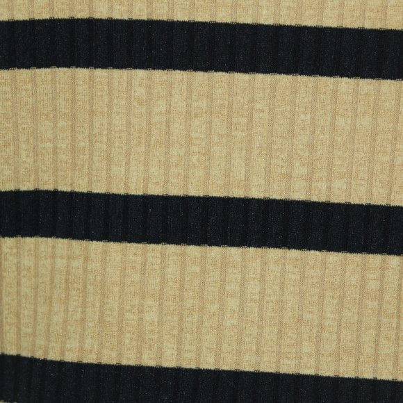 NWOT Stevie Hender Oversized Ribbed Shirt - Golden Yellow with Black Stripes, Sh - Picture 3 of 6